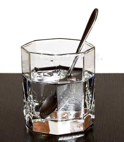Weicode dissolved in clean water